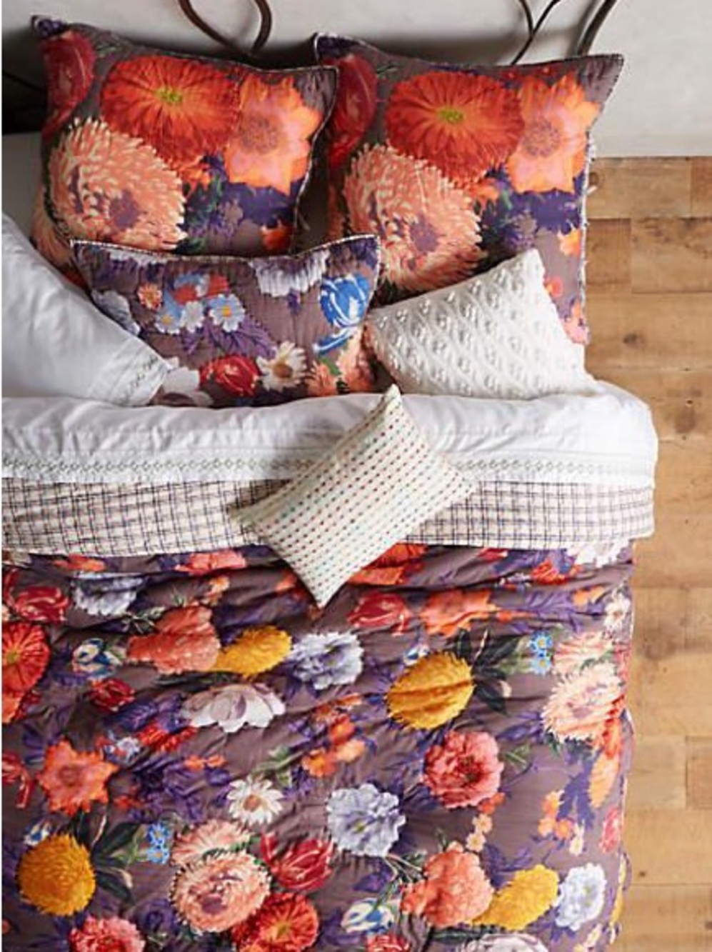Anthropologie Agenta Quilt- Queen + 2 matching Euro Sham